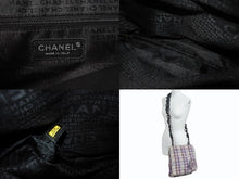 Load image into Gallery viewer, 極美品 CHANEL シャネル ツイード ショルダーバッグ 10番台 マルチカラー シルバー金具 レザー 中古 4b002209