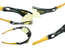 Load image into Gallery viewer, 極美品 OAKLEY オークリー RADAR レーダー サングラス イエロー グリーン ラメ スポーツモデル 替えレンズ付き アメリカ製 中古 4b002215