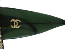 Load image into Gallery viewer, CHANEL シャネル サングラス 5480-H-A c.1718/S3 サイズ52□22 140 ココマーク フェイクパール クリアグリーン 美品 中古 4b002219