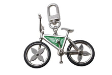 画像をギャラリービューアに読み込む, LOUIS VUITTON ルイヴィトン BIJOU DE SAC BIKE ビジューサック バイク チャーム キーホルダー M77148 シルバー グリーン 美品 中古 4b002221