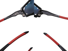 Load image into Gallery viewer, 極美品 OAKLEY オークリー JAW BONE ジョウボーン サングラス 04-203 サイズ62○18 スポーツモデル ブラック レッド 廃番 中古 4b002225