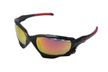 Load image into Gallery viewer, 極美品 OAKLEY オークリー JAW BONE ジョウボーン サングラス 04-203 サイズ62○18 スポーツモデル ブラック レッド 廃番 中古 4b002225