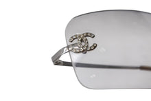 Load image into Gallery viewer, CHANEL シャネル リムレス サングラス 4017-D c.159/6I サイズ62□17 120 ココマーク ラインストーン グラデーション 美品 中古 4b002226