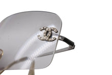 Load image into Gallery viewer, CHANEL シャネル リムレス サングラス 4017-D c.159/6I サイズ62□17 120 ココマーク ラインストーン グラデーション 美品 中古 4b002226
