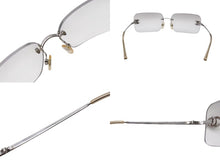 Load image into Gallery viewer, CHANEL シャネル リムレス サングラス 4017-D c.159/6I サイズ62□17 120 ココマーク ラインストーン グラデーション 美品 中古 4b002226