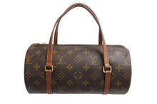 Load image into Gallery viewer, LOUIS VUITTON ルイヴィトン モノグラム パピヨン26 ハンドバッグ M51386 ブラウン ロゴ ゴールド金具 美品 中古 4b002228