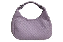 Load image into Gallery viewer, 極美品 BOTTEGAVENETA ボッテガヴェネタ ハンドバッグ イントレチャート B03605115H パープル レザー ブラック金具 美品 中古 4b002230
