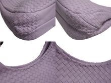 Load image into Gallery viewer, 極美品 BOTTEGAVENETA ボッテガヴェネタ ハンドバッグ イントレチャート B03605115H パープル レザー ブラック金具 美品 中古 4b002230