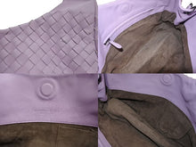 Load image into Gallery viewer, 極美品 BOTTEGAVENETA ボッテガヴェネタ ハンドバッグ イントレチャート B03605115H パープル レザー ブラック金具 美品 中古 4b002230