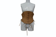 画像をギャラリービューアに読み込む, Christian Dior クリスチャンディオール コルセットベルト ブラウン フェミニン ゴールド 刻印 レザー 美品 中古 4b002233