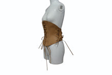 画像をギャラリービューアに読み込む, Christian Dior クリスチャンディオール コルセットベルト ブラウン フェミニン ゴールド 刻印 レザー 美品 中古 4b002233