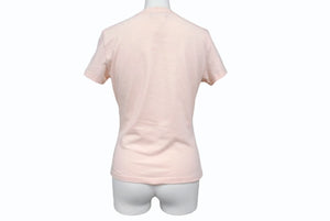 ChristianDior クリスチャンディオール 半袖Tシャツ 3P16155024 サイズ38 デニムロゴ プリント ピンク 美品 中古 4b002238