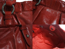 Load image into Gallery viewer, MIUMIU ミュウミュウ 2WAYバッグ ハンドバッグ ショルダーバッグ レザー レッド シルバー金具 美品 中古 4b002242