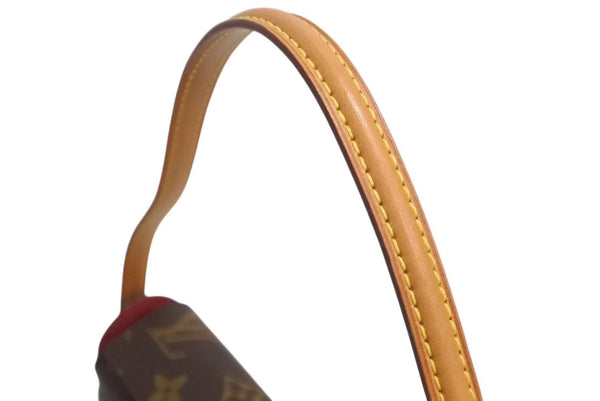 極美品 LOUIS VUITTON ルイヴィトン ハンドバッグ レシタル モノグラムキャンバス M51900 ゴールド金具 ブラウン 中古 4b002248