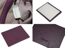 Load image into Gallery viewer, BOTTEGA VENETA ボッテガヴェネタ イントレチャート ホーボー ワンショルダーバッグ レザー パープル ゴールド金具 美品 中古 4b002249
