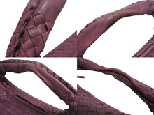 Load image into Gallery viewer, BOTTEGA VENETA ボッテガヴェネタ イントレチャート ホーボー ワンショルダーバッグ レザー パープル ゴールド金具 美品 中古 4b002249