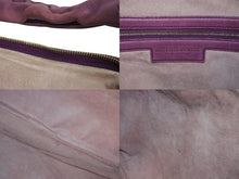Load image into Gallery viewer, BOTTEGA VENETA ボッテガヴェネタ イントレチャート ホーボー ワンショルダーバッグ レザー パープル ゴールド金具 美品 中古 4b002249