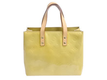Load image into Gallery viewer, LOUIS VUITTON ルイヴィトン リードPM ハンドバッグ M91144 モノグラム ヴェルニ レザー イエロー ゴールド金具 美品 中古 4b002250