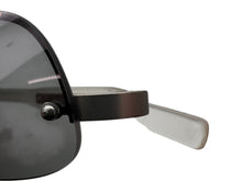 画像をギャラリービューアに読み込む, 極美品 PRADA プラダ リムレス サングラス SPR 55A 2AC-5A1 クリア グレー プラスチック イタリア製 中古 4b002257