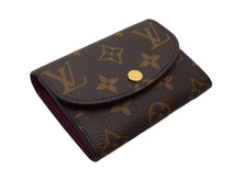 画像をギャラリービューアに読み込む, LOUIS VUITTON ルイヴィトン コインケース 二つ折り財布 ポルトモネ・ロザリ M41939 モノグラム フューシャ 美品 中古 4b002260