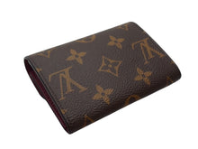 画像をギャラリービューアに読み込む, LOUIS VUITTON ルイヴィトン コインケース 二つ折り財布 ポルトモネ・ロザリ M41939 モノグラム フューシャ 美品 中古 4b002260