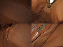 画像をギャラリービューアに読み込む, CELINE セリーヌ マカダム柄 ハンドバッグ ロゴ ゴールド金具 PVC レザー ブラウン 茶色 手持ち 鞄 美品 中古 4b002261