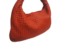 Load image into Gallery viewer, BOTTEGA VENETA ボッテガヴェネタ イントレチャート ホーボー ワンショルダーバッグ 115653 レザー レッド 美品 中古 4b002267