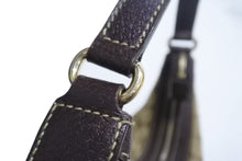 画像をギャラリービューアに読み込む, GUCCI グッチ ワンショルダー ハンドバック 153010 GGキャンバス GG柄ブラウン ベージュ ゴールド金具 美品 中古 4b002271