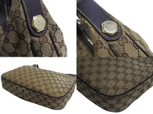 画像をギャラリービューアに読み込む, GUCCI グッチ ワンショルダー ハンドバック 153010 GGキャンバス GG柄ブラウン ベージュ ゴールド金具 美品 中古 4b002271