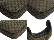 画像をギャラリービューアに読み込む, GUCCI グッチ ワンショルダー ハンドバック 153010 GGキャンバス GG柄ブラウン ベージュ ゴールド金具 美品 中古 4b002271