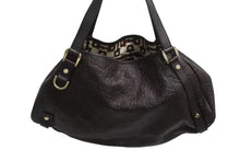 画像をギャラリービューアに読み込む, GUCCI グッチ アビー トートバッグ レザー 130736 ゴールド金具 グッチシマ 茶 ブラウン GG柄 美品 中古 4b002272