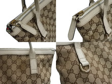 画像をギャラリービューアに読み込む, GUCCI グッチ ハンドバッグ 182492 ブラウン ベージュ GGスプリームキャンバス レザー 美品 中古 4b002273