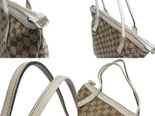 画像をギャラリービューアに読み込む, GUCCI グッチ ハンドバッグ 182492 ブラウン ベージュ GGスプリームキャンバス レザー 美品 中古 4b002273