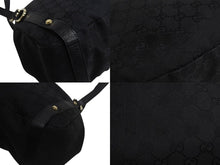 画像をギャラリービューアに読み込む, GUCCI グッチ ハンドバッグ GGスプリームキャンバス 130736 GG柄 ブラック 黒 レザー ゴールド金具 美品 中古 4b002274