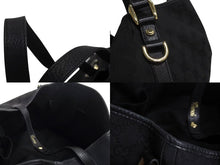 画像をギャラリービューアに読み込む, GUCCI グッチ ハンドバッグ GGスプリームキャンバス 130736 GG柄 ブラック 黒 レザー ゴールド金具 美品 中古 4b002274