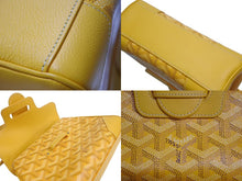 画像をギャラリービューアに読み込む, 極美品 GOYARD ゴヤール サイゴン ミニ ソフトバッグ 2WAY ハンドバッグ SAIGONMINTY08CL08P イエロー シルバー金具 中古 4b002277