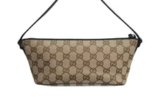 画像をギャラリービューアに読み込む, GUCCI グッチ ハンドバッグ 07198 ブラウン ベージュ GGスプリームキャンバス レザー シルバー金具 美品 中古 4b002278