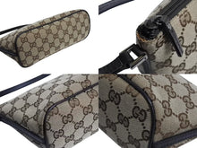 画像をギャラリービューアに読み込む, GUCCI グッチ ハンドバッグ 07198 ブラウン ベージュ GGスプリームキャンバス レザー シルバー金具 美品 中古 4b002278