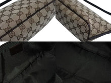 画像をギャラリービューアに読み込む, GUCCI グッチ ハンドバッグ 07198 ブラウン ベージュ GGスプリームキャンバス レザー シルバー金具 美品 中古 4b002278