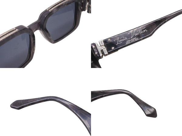 LOUIS VUITTON ルイヴィトン 1.1 ミリオネア サングラス Z1326E 8G7 サイズ58□17 145 ネイビー グレー マーブル 美品 中古 4b002281