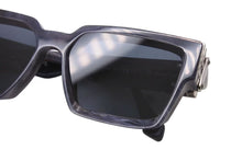 画像をギャラリービューアに読み込む, LOUIS VUITTON ルイヴィトン 1.1 ミリオネア サングラス Z1326E 8G7 サイズ58□17 145 ネイビー グレー マーブル 美品 中古 4b002281