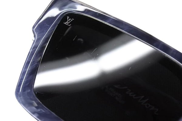 LOUIS VUITTON ルイヴィトン 1.1 ミリオネア サングラス Z1326E 8G7 サイズ58□17 145 ネイビー グレー マーブル 美品 中古 4b002281