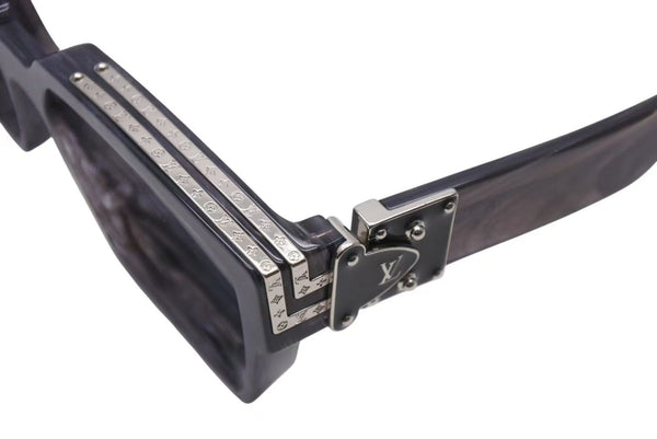 LOUIS VUITTON ルイヴィトン 1.1 ミリオネア サングラス Z1326E 8G7 サイズ58□17 145 ネイビー グレー マーブル 美品 中古 4b002281