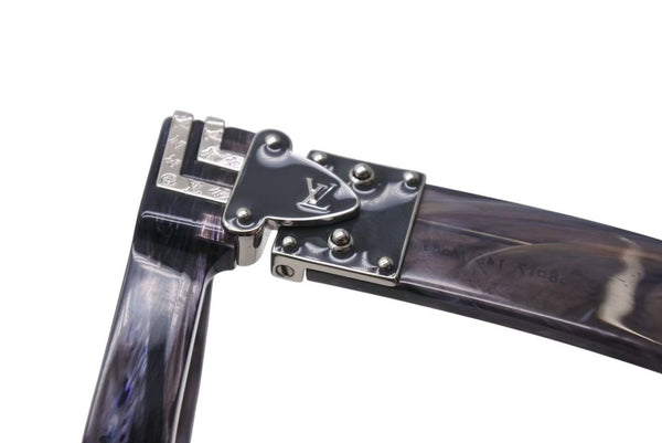 LOUIS VUITTON ルイヴィトン 1.1 ミリオネア サングラス Z1326E 8G7 サイズ58□17 145 ネイビー グレー マーブル 美品 中古 4b002281