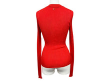 画像をギャラリービューアに読み込む, 極美品 GIANNI VERSACE ジャンニ ヴェルサーチ レーヨン カットソー レッド メデューサロゴ サイズ36 中古 4b002282