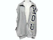 Load image into Gallery viewer, KAPITAL キャピタル ハーフジップベスト 裏毛 スウェット生地 KOUNTRYロゴ K2503SC108 サイズXL グレー 美品 中古 4b002284