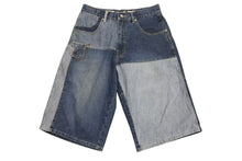Load image into Gallery viewer, PellePelle ペレペレ パッチワーク デニム ハーフパンツ サイズ32 コットン ネイビー 美品 中古 4b002287
