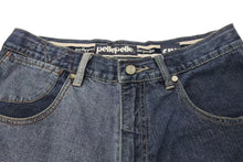 Load image into Gallery viewer, PellePelle ペレペレ パッチワーク デニム ハーフパンツ サイズ32 コットン ネイビー 美品 中古 4b002287