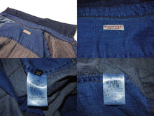 画像をギャラリービューアに読み込む, KAPITAL キャピタル パッチワーク デニム 半袖シャツ Patchwork Kathmandu Shirt ブルー コットン サイズ3 中古 4b002290