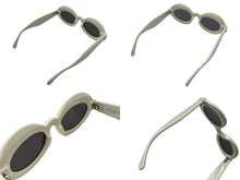 Load image into Gallery viewer, ALAIA アライア オーバル サングラス ホワイト プラスチック アイウェア 小物 49☐22-140 AA0059S シルバー金具 美品 中古 4b002292